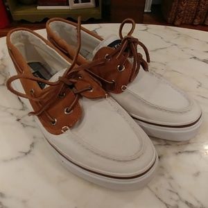 Sperry Topsider Bahama Canvas Boat Shoes 10.5D